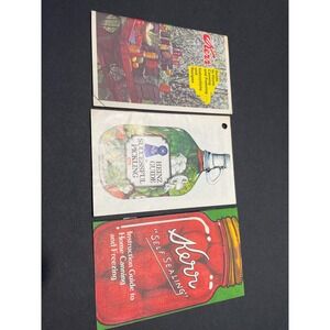Vintage Kerr and Heinz Canning Pickling Instruction Guides 1970s Lot of 3